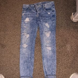 American Eagle distressed jeans.